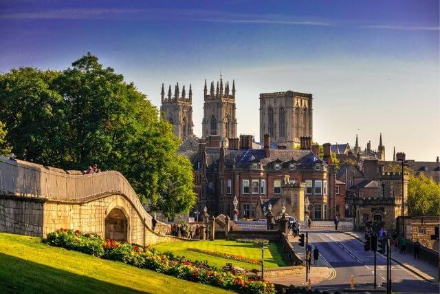 Views of York Minster , one of Yorkshire's famous attractions