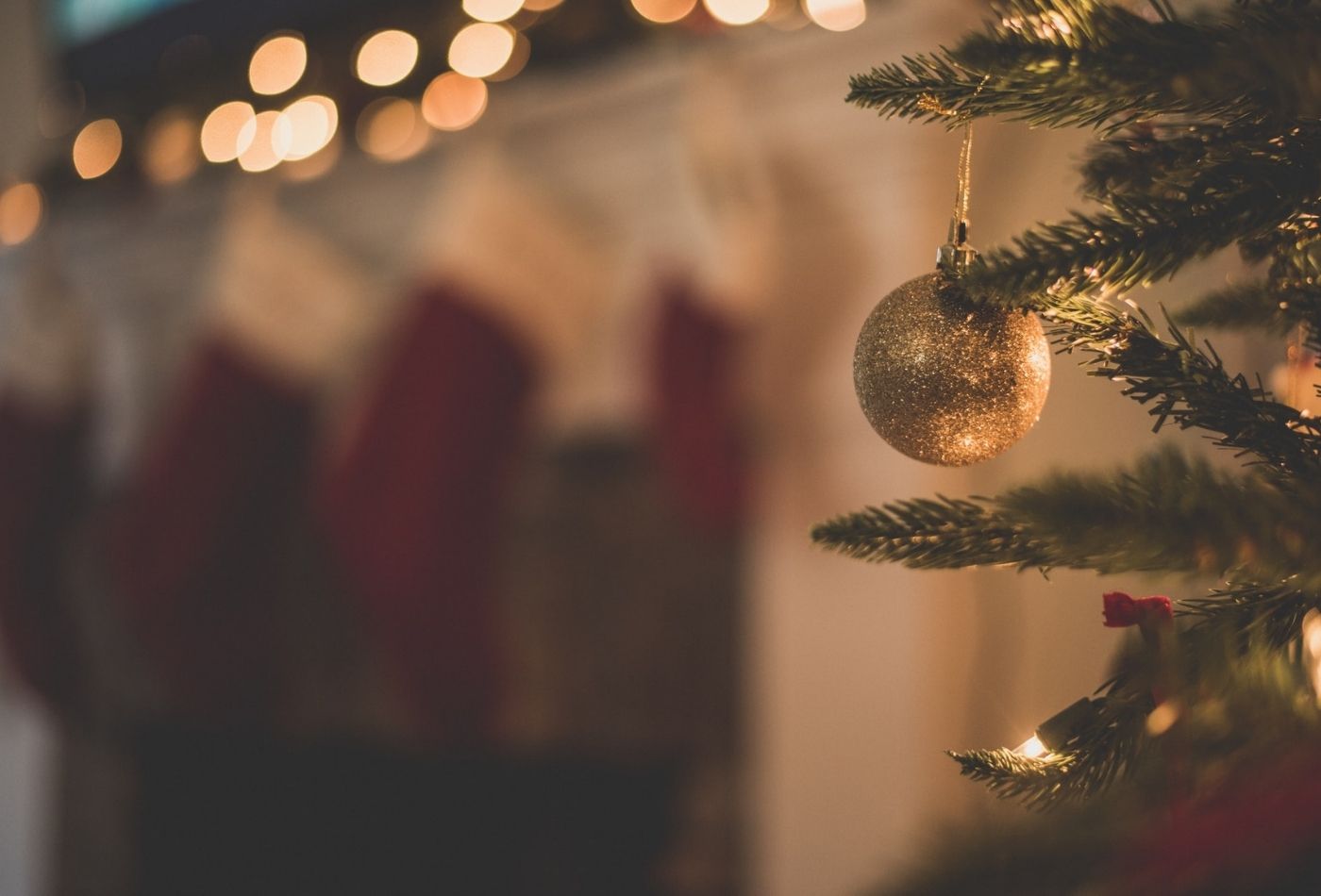 Christmas in Yorkshire - a tree at a Christmas cottage