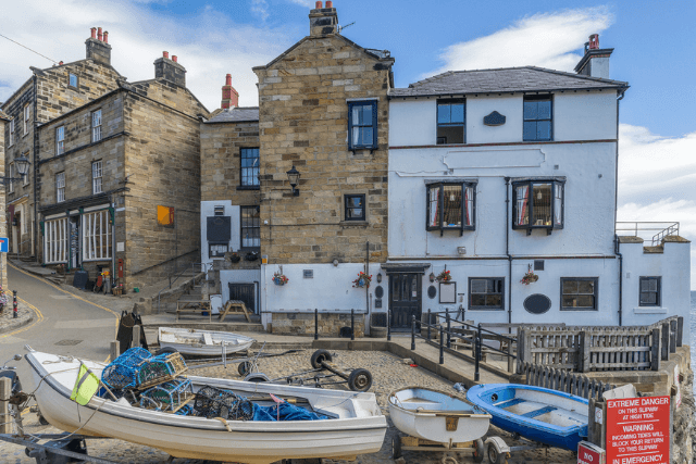 Boats and buildings at Robin Hood’s Bay