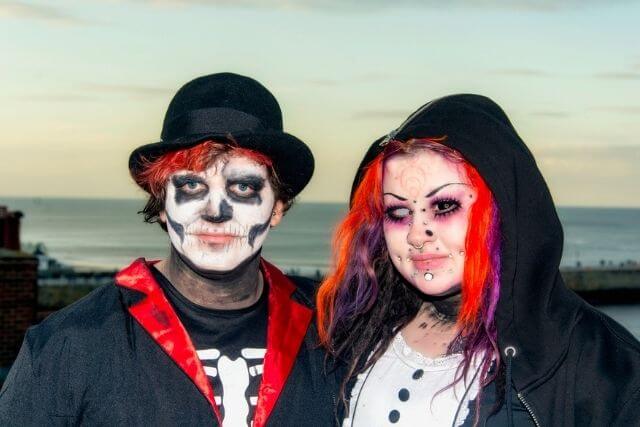 Goths dressed up in Whitby