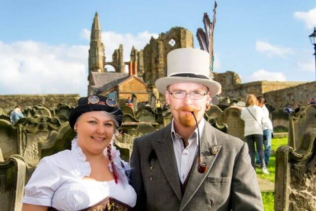 Goths in full dress at St Mary's Church