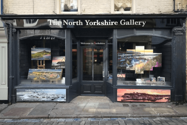 The shopfront of The North Yorkshire Gallery