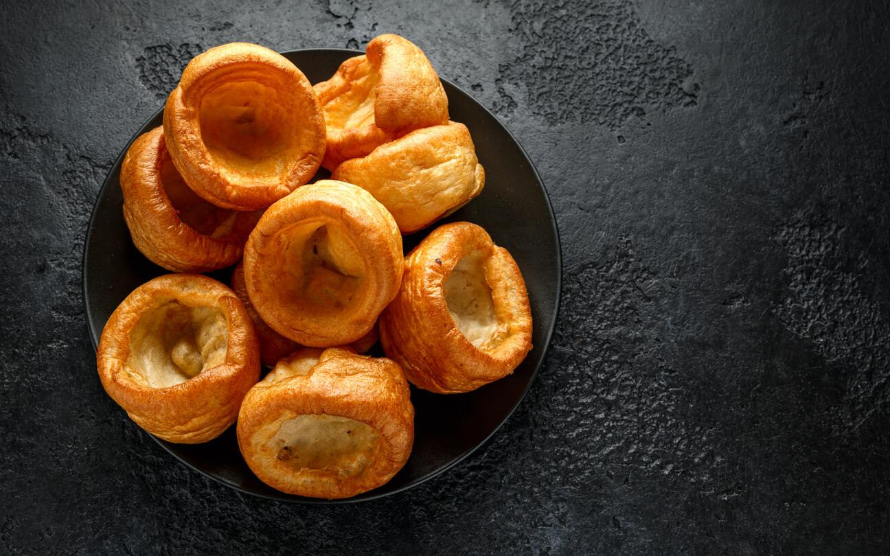 A plate of Yorkshire Puddings