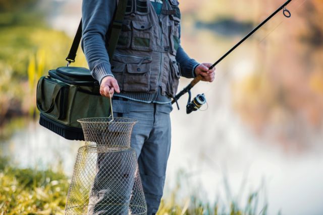 A man ready to go fishing in Yorkshire