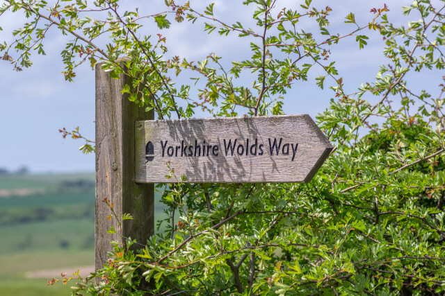 A Yorkshire Wolds Way Sign