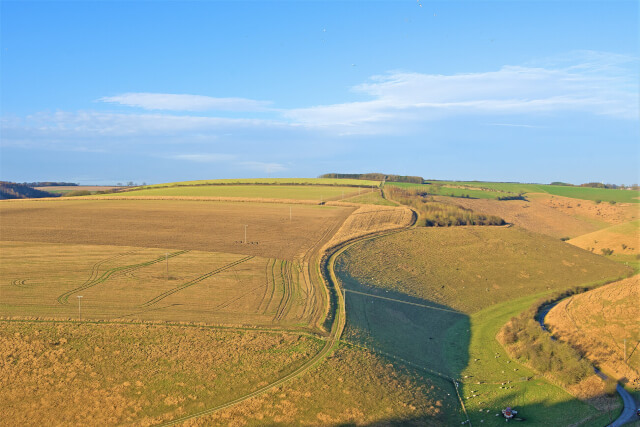 A view across the countryside in Millington