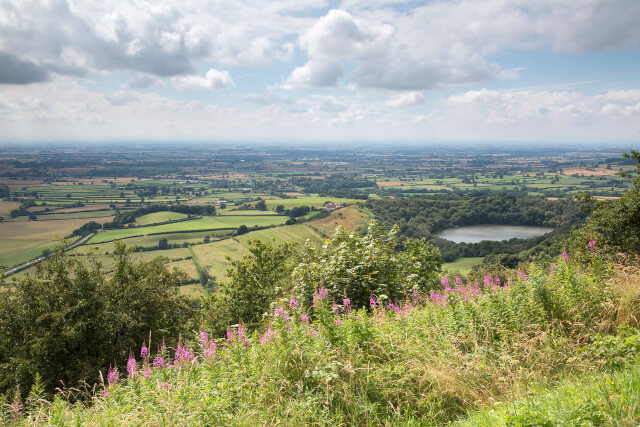 A view across the green countryside from Sutton Bank