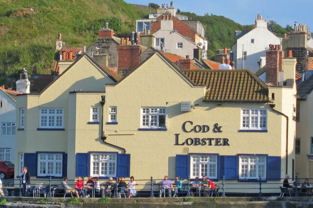 An external shot of the Cod & Lobster